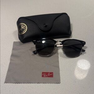 Ray-Ban Club Master Classic Black Sunglasses with Case